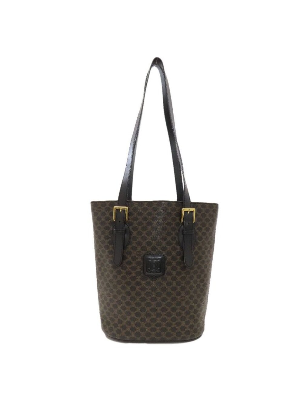 Celine Macadam Pattern Tote Leather
